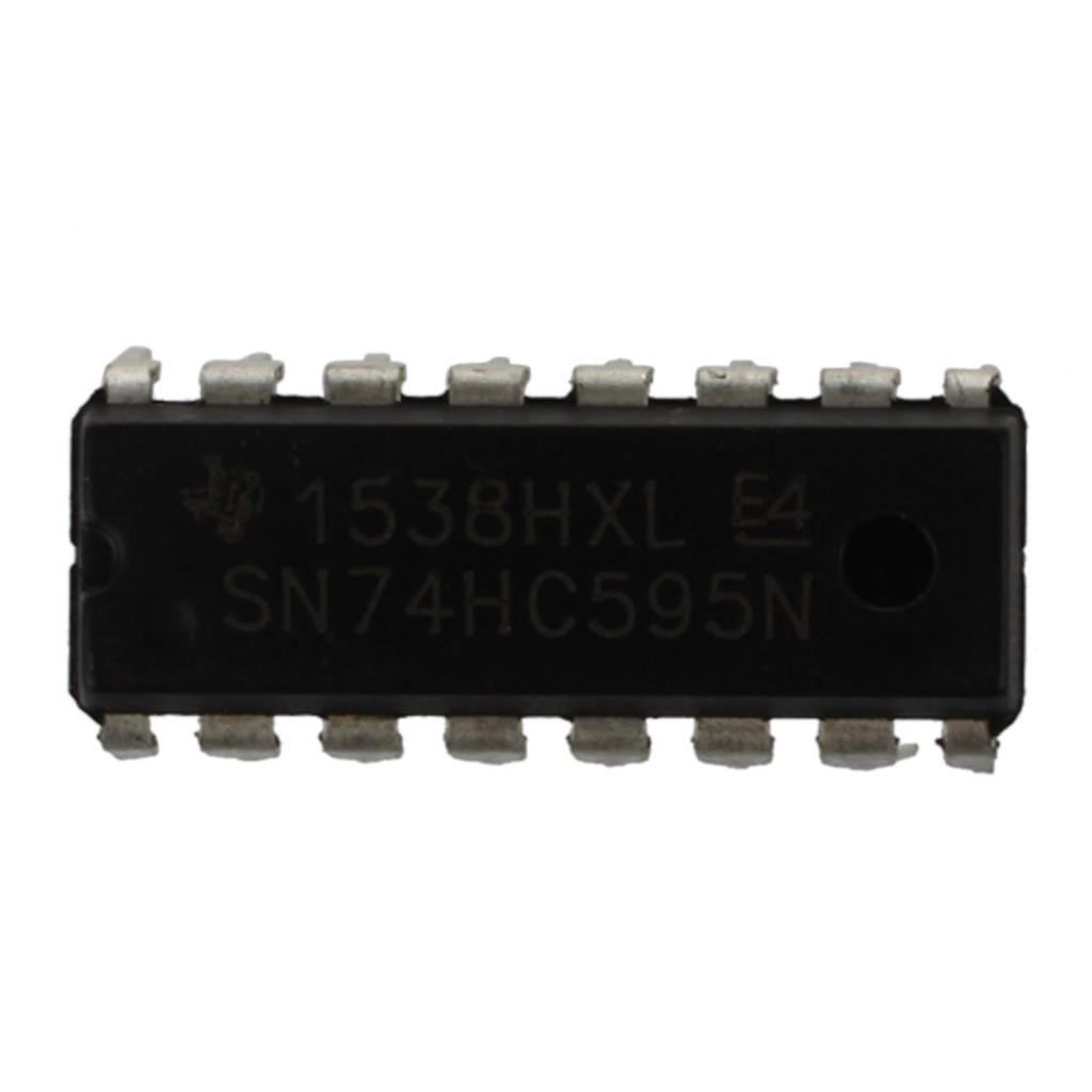 crisstel.ro Circuit integrat 74HC595 cimunicație comanda comunicația pini Arduino cum extinzi numărul pinilor folosind circuitul integrat 74HC595 Se întâmplă uneori să rămâi fără suficienți pini pe placa Arduino și să nu mai poți comanda leduri motoare și senzori iți permite sa adaugi o extensie în plus fata de numărul actual de pini ce se găsesc în acest moment pe placa Arduino În termeni generali circuitul integrat are un set de pini grupați pe intrări și pe ieșiri Practic acest circuit iți permite sa controlezi 8 ieșiri folosind doar 3 pini de comanda (cele 3 intrări) este posibil mulțumită unui protocol de comunicație intre circuite integrate numit: comunicație serială sincrona Comunicația serială sincronă presupune folosirea unui singur pin de date, a unui singur pin de clock și a unui pin de Enable În cazul circuitului integrat 74HC595, toate stările celor 8 pini pe care dorești să ii comanzi sunt transmiși prin pinul de intrare Data Tipul de comunicație serială sincronă este putin diferita fata de cea asincronă În cazul cele asincrone pe pinul de date se transmit și biții de sincronizare și în situația asta se eliberează pinul de clock