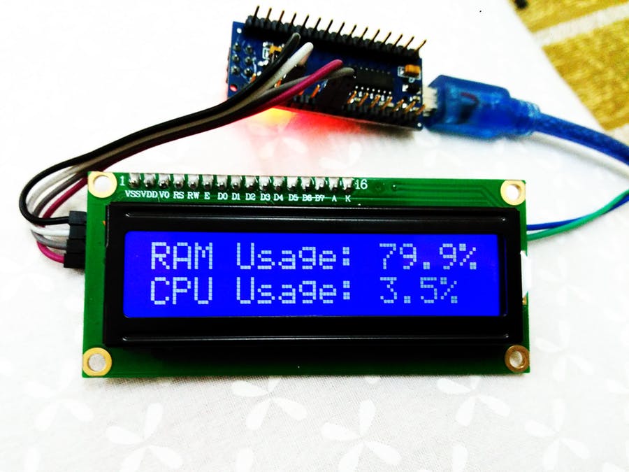 crisstel.ro Arduino și indicatoare pentru CPU și memoria RAM servomotoare