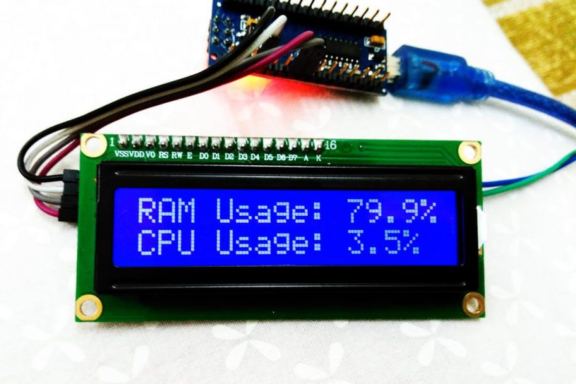 crisstel.ro Arduino și indicatoare pentru CPU și memoria RAM servomotoare